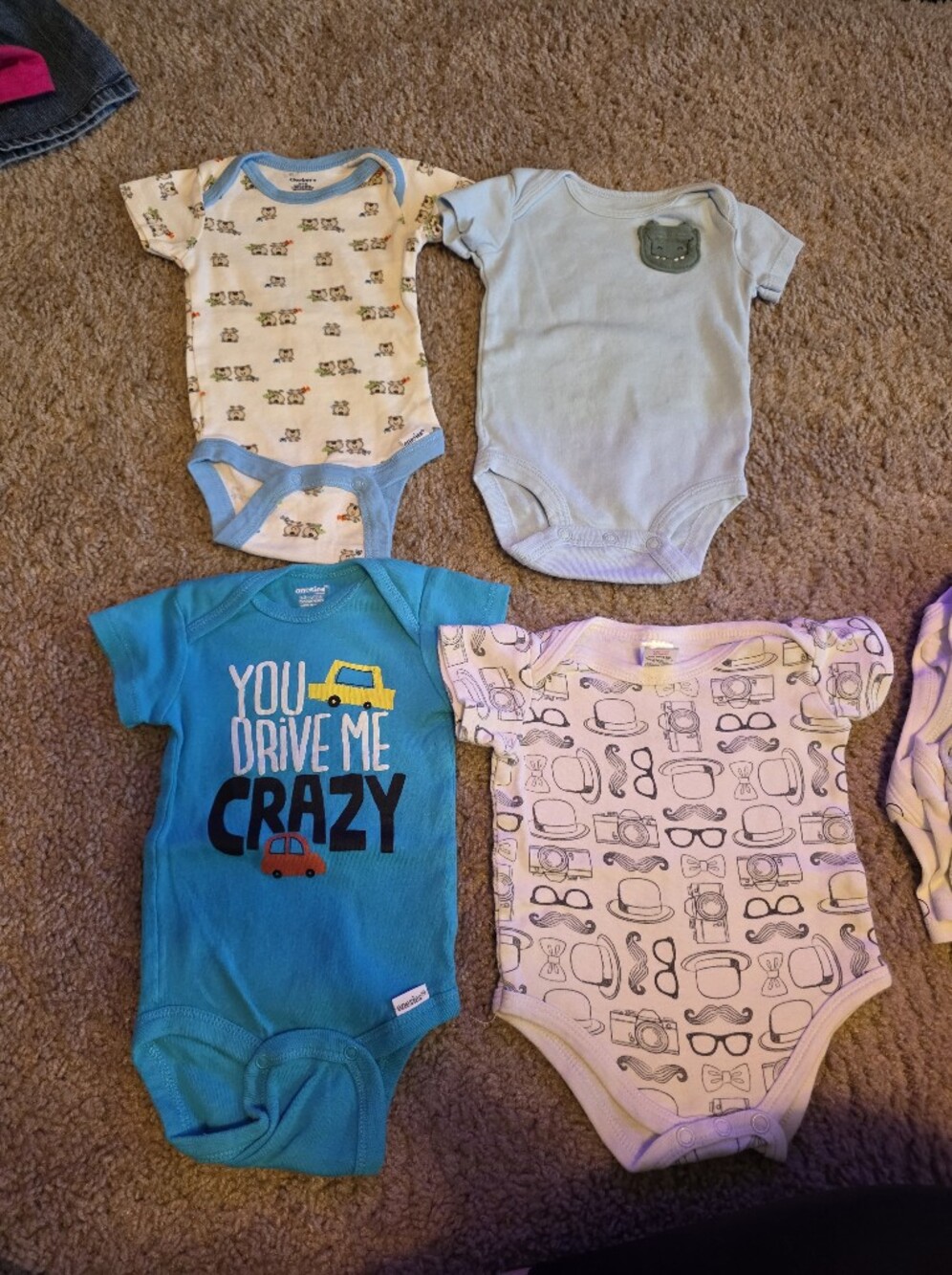 Blue 'You Drive Me Crazy' Baby Bodysuit